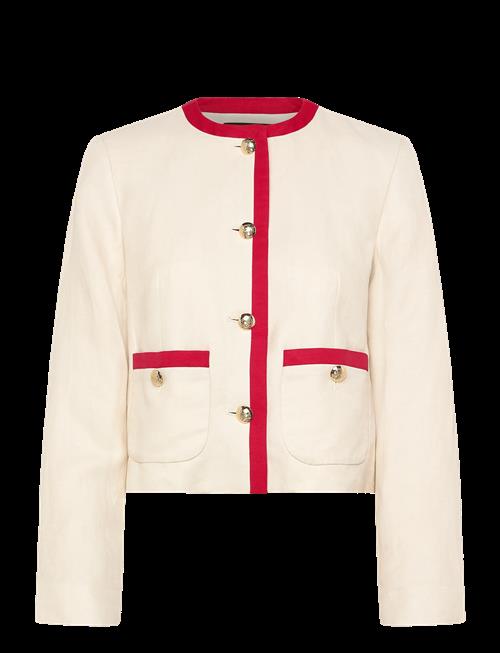Lauren Ralph Lauren | Two-Tone Linen-Blend Twill Blazer | 36