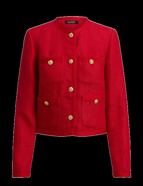 Lauren Ralph Lauren | Linen Herringbone Cropped Jacket | 34