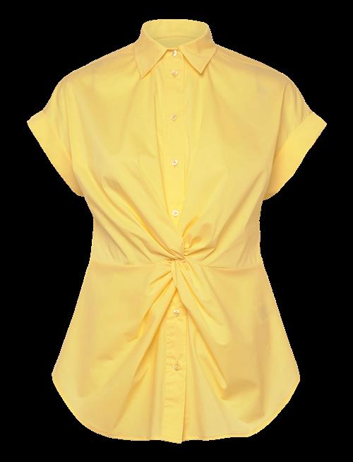 Lauren Ralph Lauren | Twist-Front Cotton Short-Sleeve Shirt | XL
