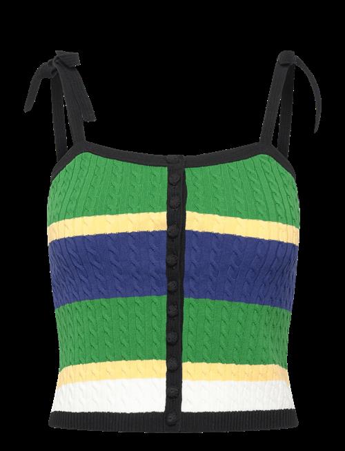 Polo Ralph Lauren | Color-Blocked Cable-Knit Tank Top | L
