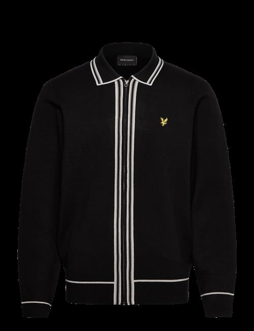 Lyle & Scott | Tipped Knitted Zip Through Jacket | M