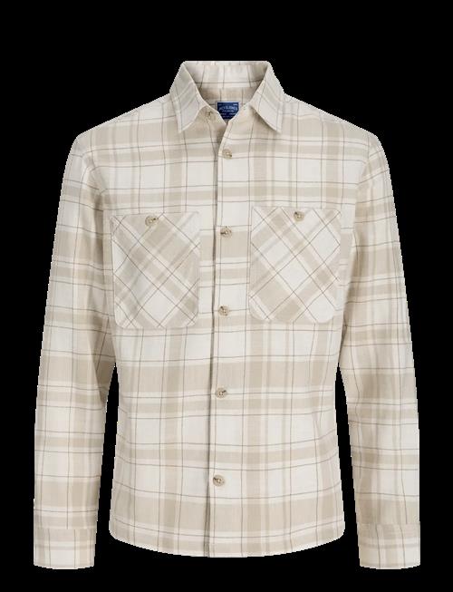 Jack & Jones | Jprblurayle Linen Bl.check Ls Shirt Sn | XL