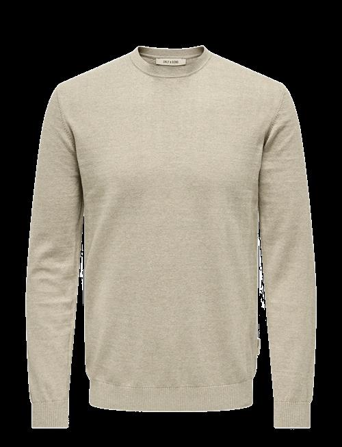 ONLY & SONS | Onsloui Reg 12 Mel Crew Knit Noos | M