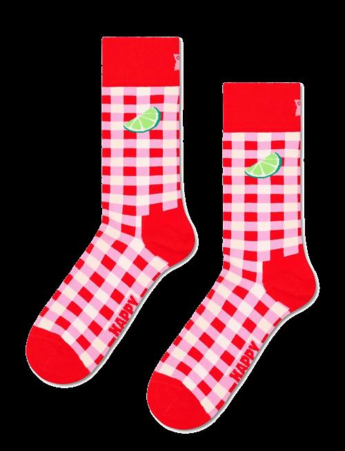 Happy Socks | Gingham Lime Sock | 41-46