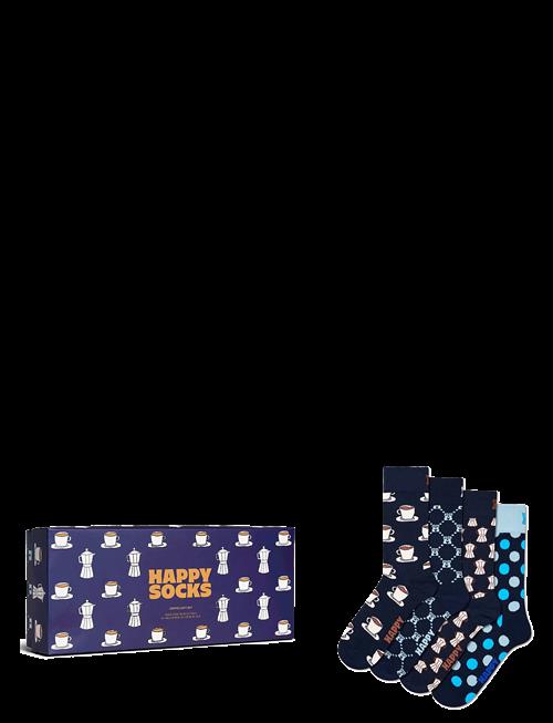 Happy Socks | 4-Pack Coffee Socks Gift Set | 36-40