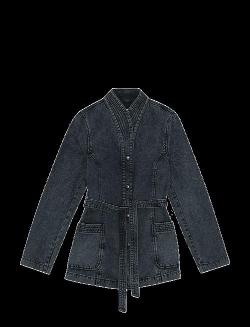 REMAIN Birger Christensen | Belted Denim Jacket | 40