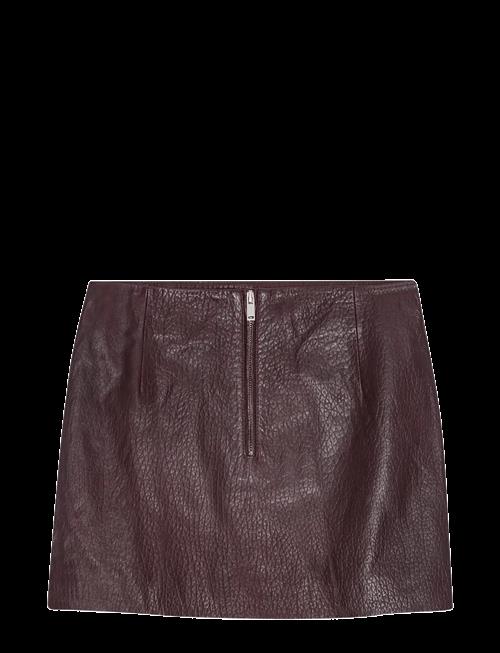 REMAIN Birger Christensen | Mini Leather Skirt | 38