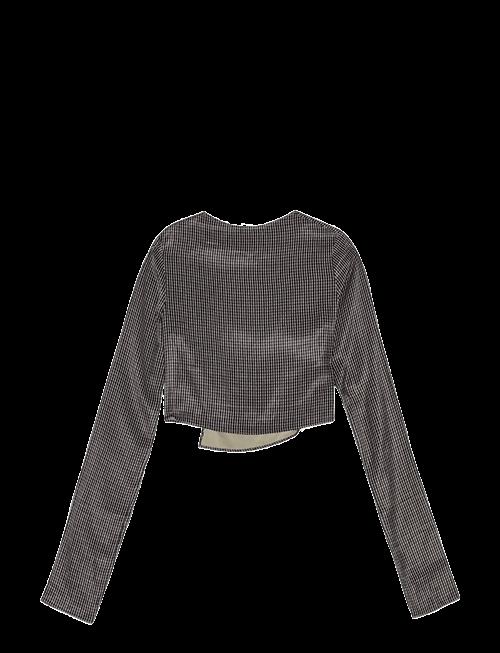 REMAIN Birger Christensen | Drapy Check Shirt | 34