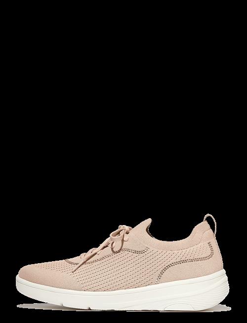Se FitFlop | Super-Q Crystal-Trim Knit Slip-On Laced Sneakers | 36 hos Booztlet