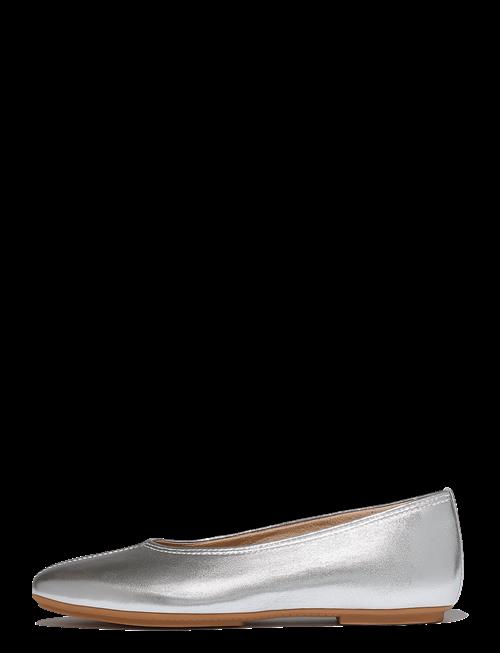 FitFlop | Delicato High-Cut Soft-Leather Ballet Flats | 36