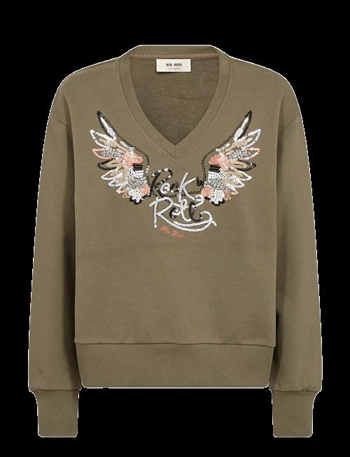 MOS MOSH | Mmcosette V-Ls Spring Sweatshirt | XS