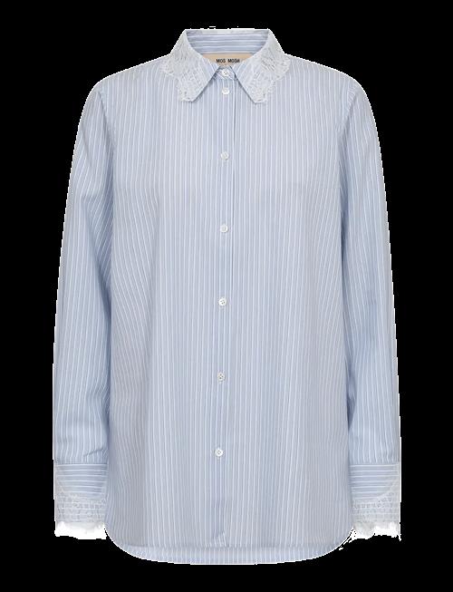MOS MOSH | Mmelinda Stripe Lace Shirt | M