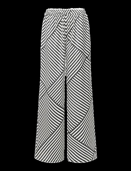 French Connection | Striped Damasco Wide Trouser | L