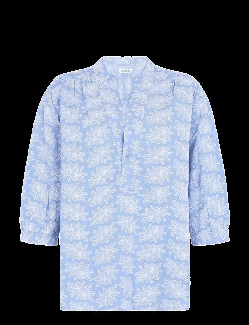Newhouse | Hannah Chambray Blouse | 36