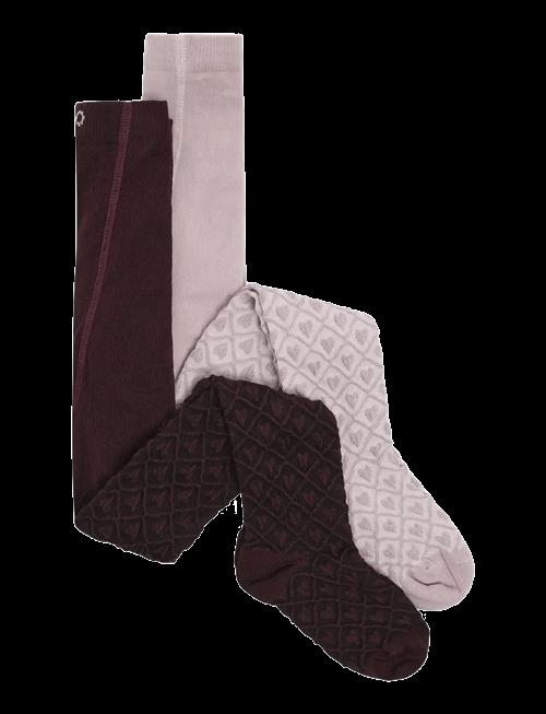 Minymo | 2-Pack Stockings W. Pattern | 140\146