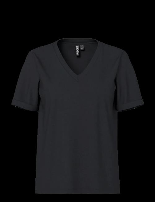 Pieces | Pcria Ss V-Neck Solid Tee Jrs Noos Bc | L