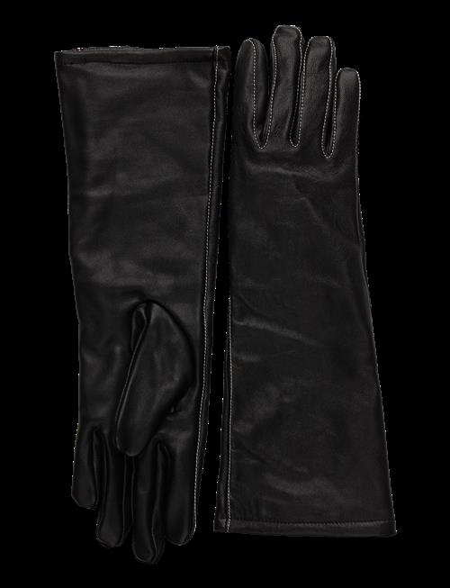 Becksöndergaard | Long Smooth Leather Gloves | 7.5