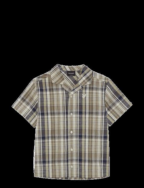 Lyle & Scott | Ss Check Linen Blend Shirt | 152-158