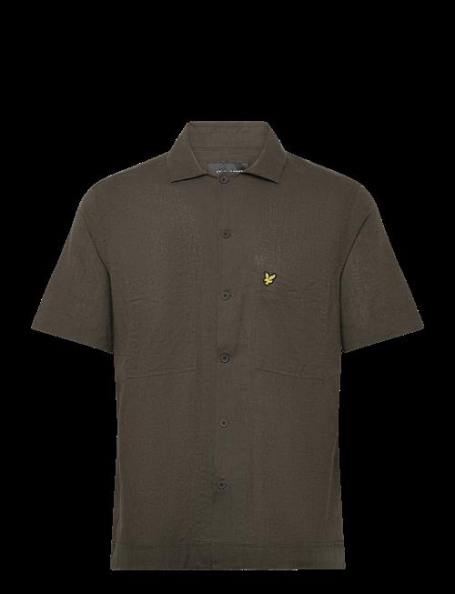 Lyle & Scott | Cuban Collar Short Sleeve Shirt | L