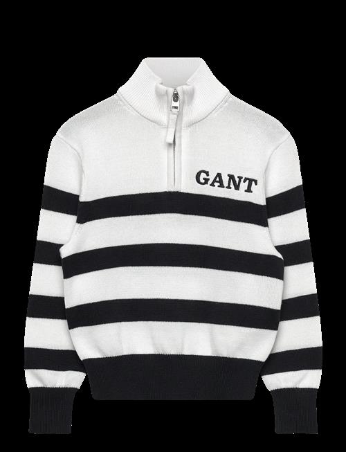 Gant Kids | Gant Knitted Breton Stripe Zip Funnel | 104