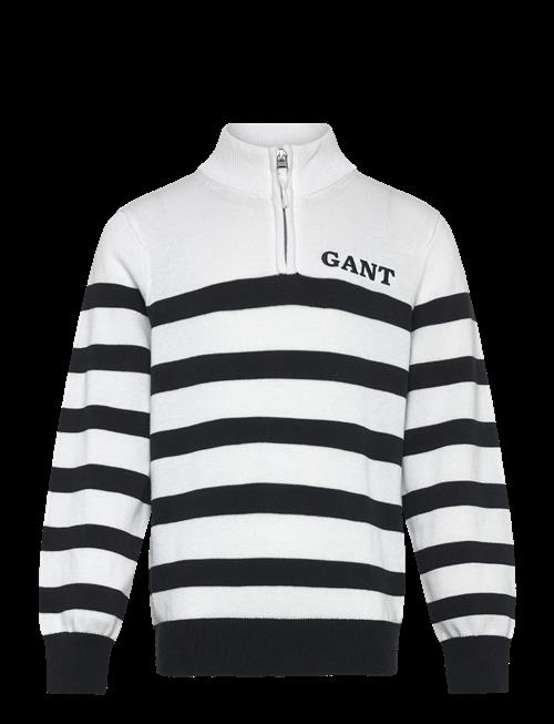 Gant Kids | Gant Knitted Breton Stripe Zip Funnel | 128