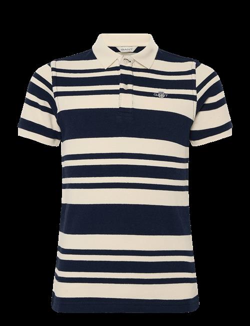 Gant Kids | Shield Stripe Texture Ss Polo Shirt | 122