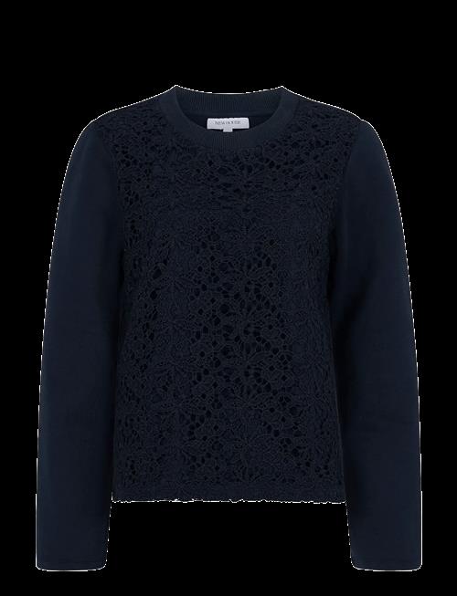 Newhouse | Junie Lace College Sweater | XS