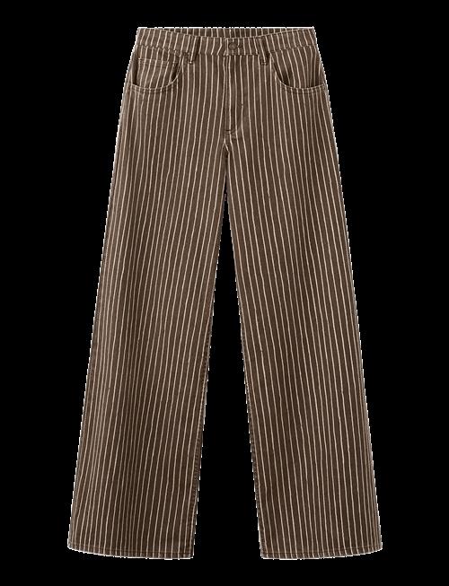 Mango | Wide Leg Striped Jeans | 36