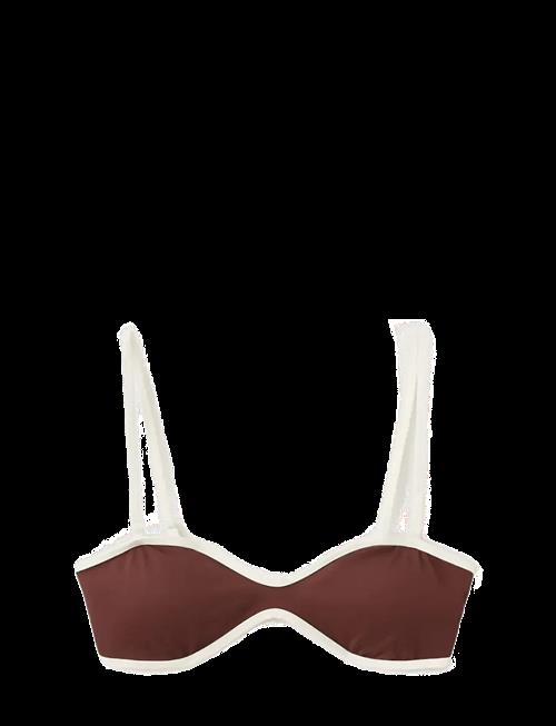Mango | Bikini Top With Contrasting Trim | XS