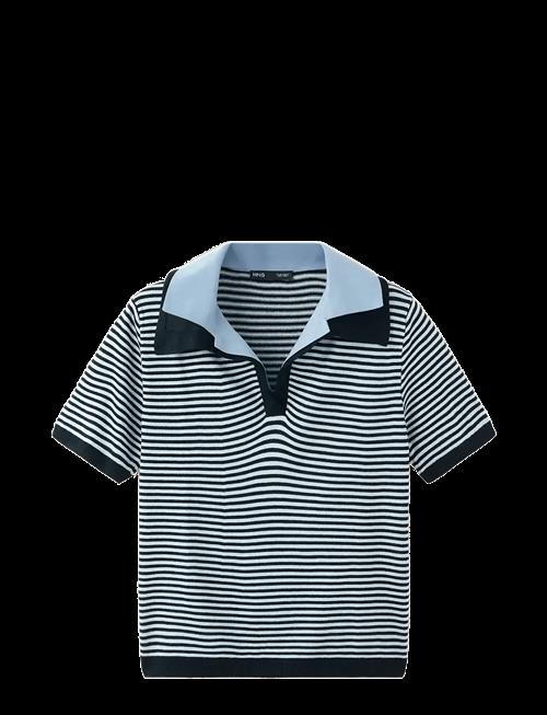 Mango | Knitted Jumper With Combined Collar | M