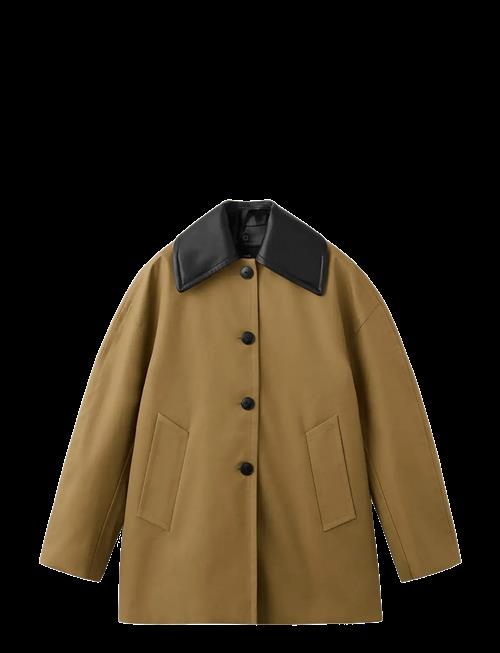 Mango | Faux Leather Effect Trench Coat | M