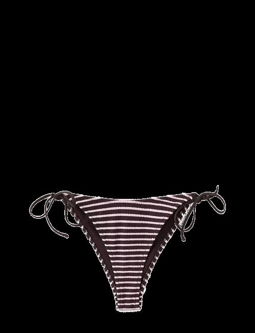 Mango | Cheeky Ribbed Striped Bikini Briefs | L