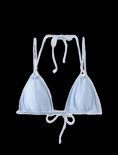 Mango | Satin Effect Tie-Side Bikini Top | XS