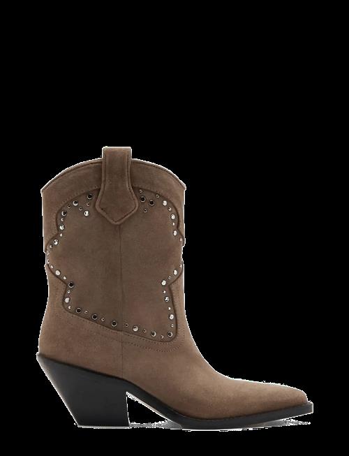 Mango | Studs Suede Ankle Boots | 40