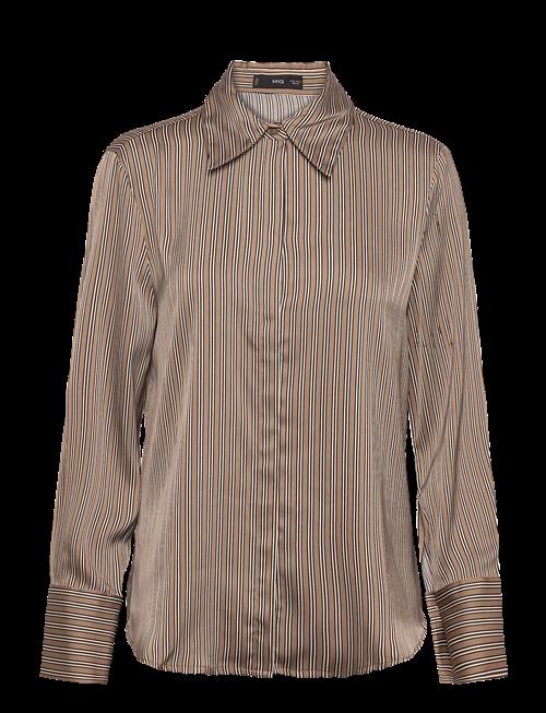 Mango | Satin Striped Shirt | S