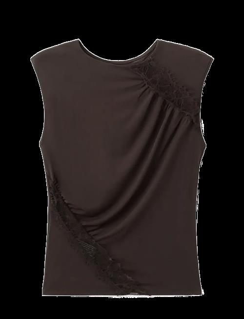 Mango | Ruched Fitted Top | XS