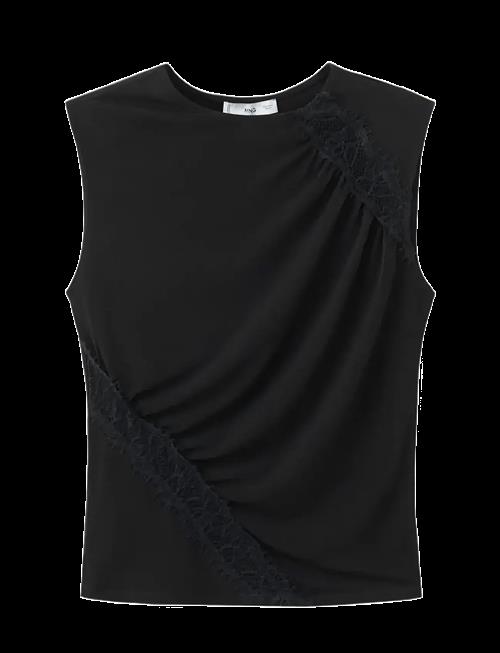 Mango | Ruched Fitted Top | L