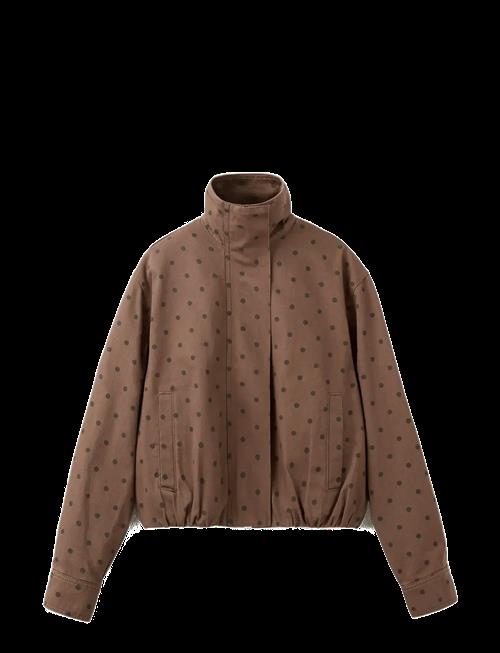 Mango | Denim Bomber Jacket With Polka Dots | XS