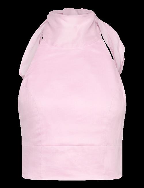 Bardot | Harlow Neck Tie Ramie Top | 38