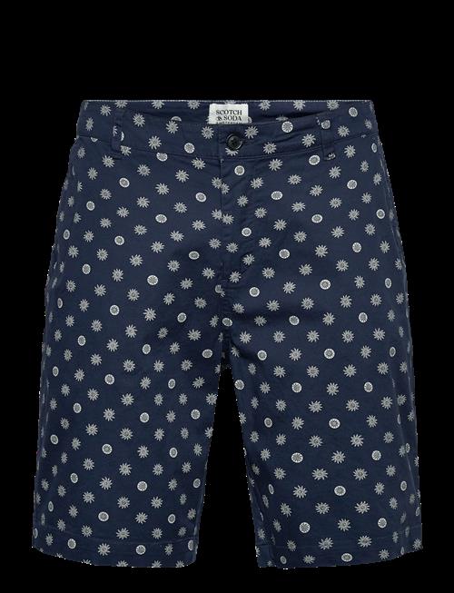 Scotch & Soda | Stuart Printed Stretch Cotton Chino Shorts | XL