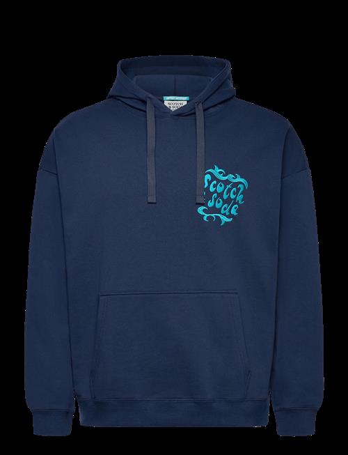 Scotch & Soda | Front And Back Artwork Loosefit Hoodie | XL