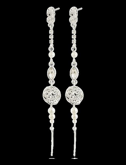 Pilgrim | Fire Earrings Silver-Plated | ONE SIZE