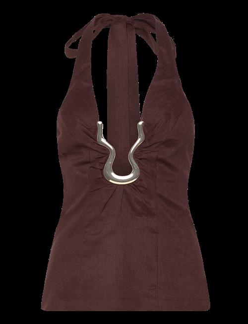 Bardot | Cavarly Linen Halter Top | 40