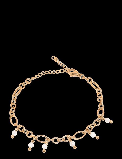Pipol's Bazaar | Malia Steel Charm Bracelet White | ONE SIZE