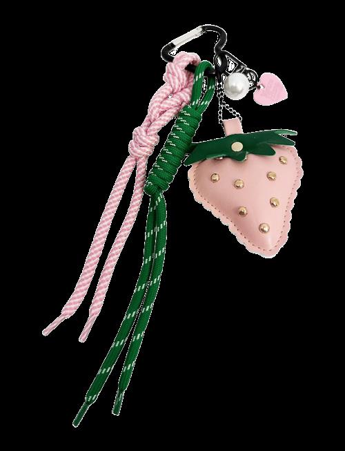 Pipol's Bazaar | Bag Charm Pink Strawberry | ONE SIZE
