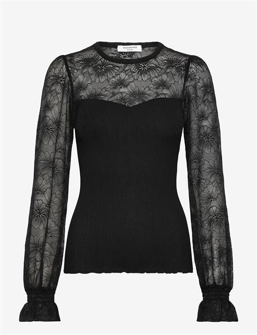 Rosemunde | Rwbeatha Silk Ls Full Lace T-Shirt | L
