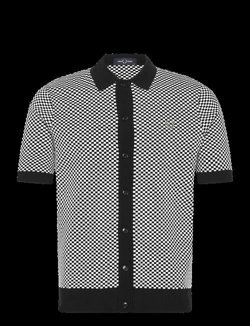 Fred Perry | Chequerboard Button Shirt | M