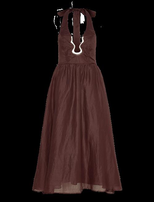 Bardot | Cavarly Ramie Halter Dress | 40