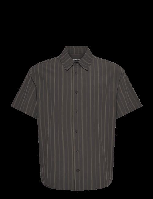 HAN Kjøbenhavn | Washed Stripe Short Sleeve Shirt | 50