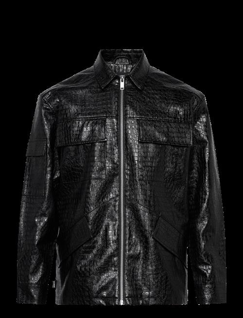 HAN Kjøbenhavn | Faux Croc Overshirt | 46